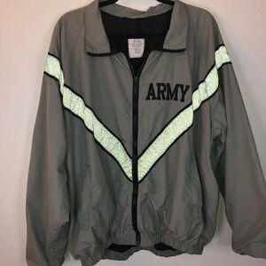 IPFU Army Physical Fitness Uniform Jacket Size Large Regular Fit  Mesh Lined.